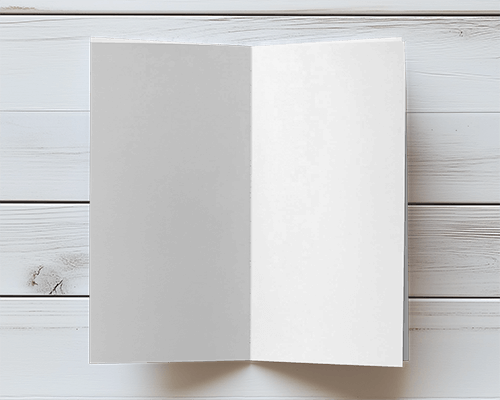 Elegant Brochure Mockup With Neutral Tones And Textured Wood Backdrop 018