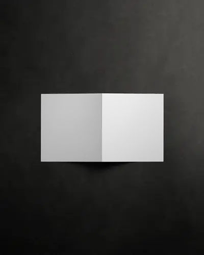 Landscape Brochure Mockup Open On Sandy Desert Dunes With Golden Hour Lighting And Natural Shadows