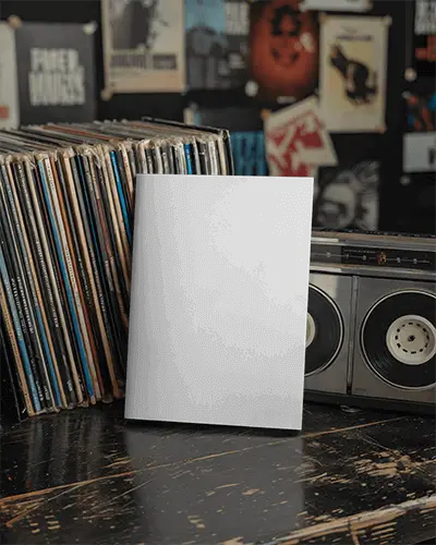 classic-record-collection-background-brochure-mockup-with-old-school-radio-vibe