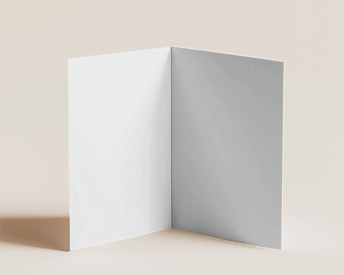 Standing Brochure Mockup With Soft Neutral Background And Subtle Shadow Play For Minimalist Design 038