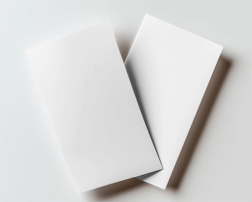 Top View Brochure Mockup With Two Parallel Booklets In Clean Minimalist Setup On White Surface 039
