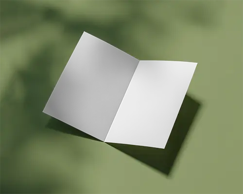 Premium Quality Brochure Mockup Flat View Blank Cover Opened Layout Minimalist Style 0417