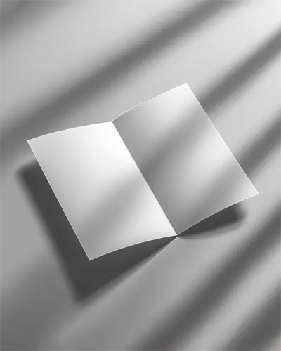 Premium Quality Open Brochure Mockup With Dynamic Light And Shadow Effect For Presentations 0423