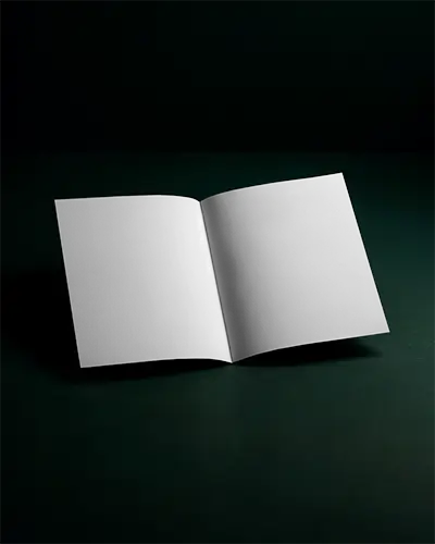 Minimalistic Open Brochure Mockup For Print Presentation And Marketing Material Design 0430