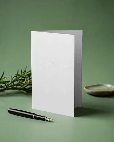 Blank Trifold Brochure Mockup Showcasing Clean Minimalist Stationery Design Template