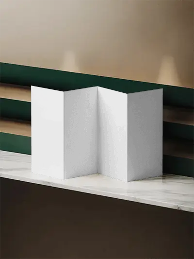 Professional Trifold Brochure Mockupwith Minimalist Design For Business Presentations And Marketing