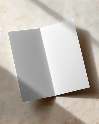 Photorealistic Brochure Mockup Flat Lay With Shadows For Corporate Identity Presentations