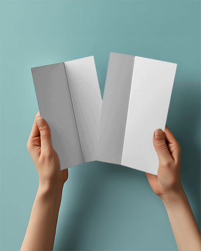 Hands Holding Travel Brochure Mockup With Japan Destination Features