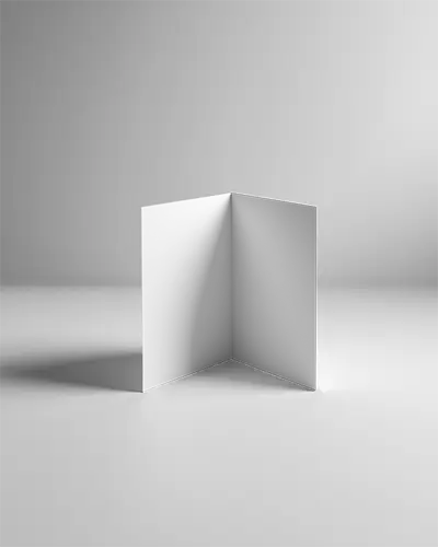 Minimalist Brochure Mockup With Open Two Panel Layout For Branding