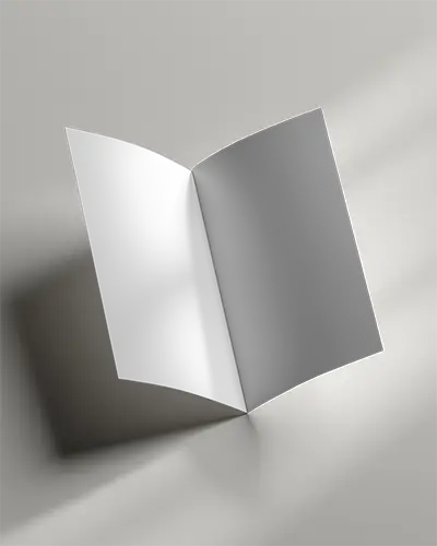 Brochure Mockup With Clean Flat Lay Design For Brand Promotion And Marketing Use