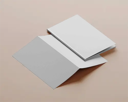 Realistic Brochure Mockup Display With Closed Hardcover Magazine For Creative Print Showcase