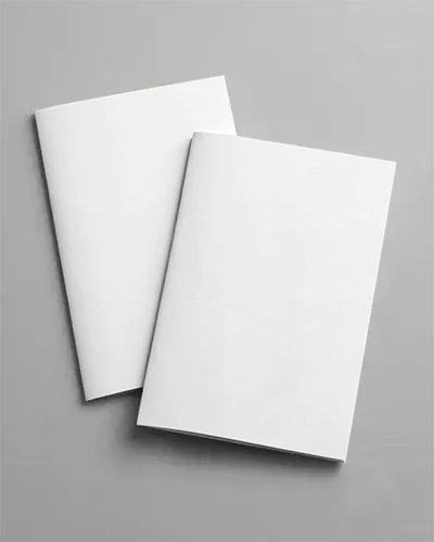 Minimalistic Brochure Mockup For Professional Print Design Showcase With Top View