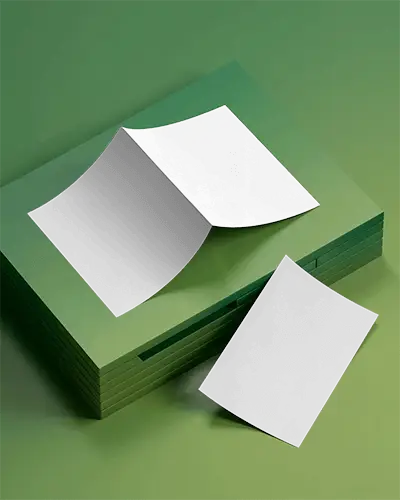 Professional Clean Minimalist Brochure Mockup Stacked Layout Design Display Template