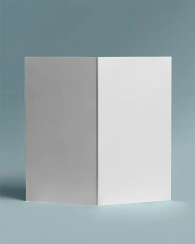 Clean Minimalistic Brochure Mockup Showcasing Front And Back Cover Design Display