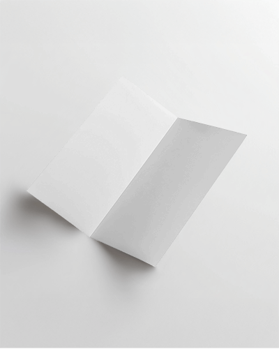 Brochure Mockup With Fold Your Message Here On A Professionally Styled Brochure