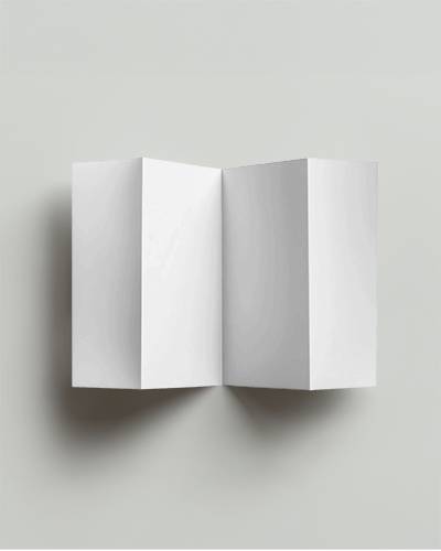 Professional Folded Brochure Mockup With Minimalist Design On A Neutral Background For Modern Business Presentations