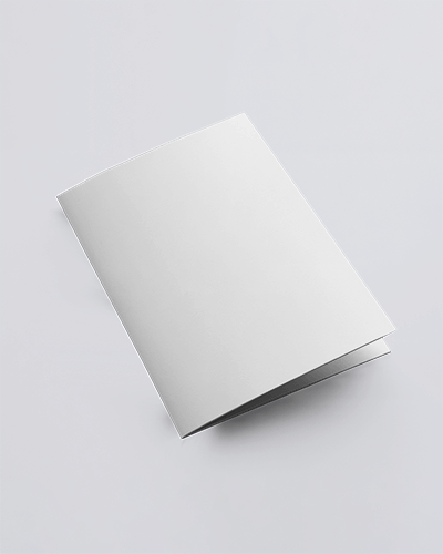 Flat Lay Brochure Mockup With Minimal Shadows And Soft Light