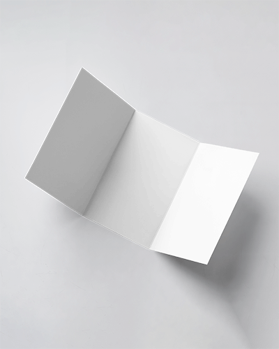 Tri Fold Brochure Mockup On White Background With Clean And Elegant Style