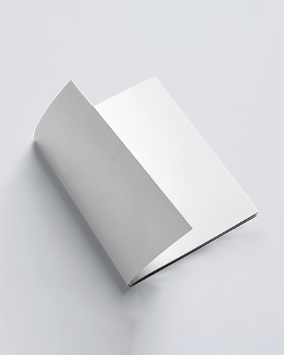 Open Brochure Mockup With Simple Lighting And Textured Background