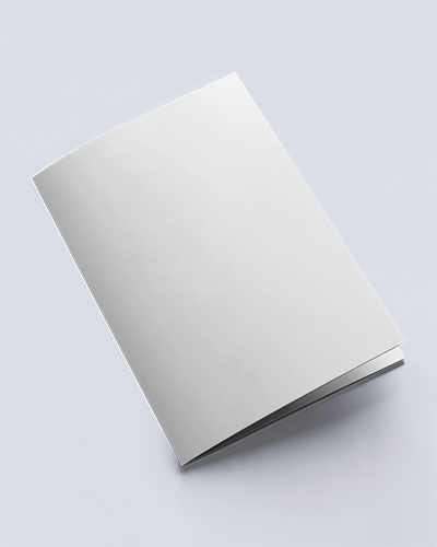 Angled Closed Brochure Mockup With Neutral Lighting And Modern Look