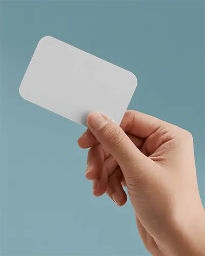 realistic-human-hand-holding-rounded-business-card-flat-design-template