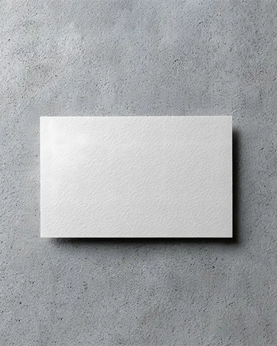 Concrete Wall Textured Business Card Mockup Flat Lay Minimalistic Urban Texture Display