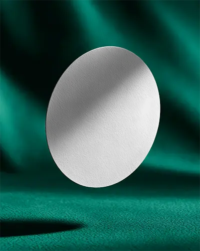 circal-business-card-mockup-with-textured-surface-floating-on-smooth-draped-fabric-background