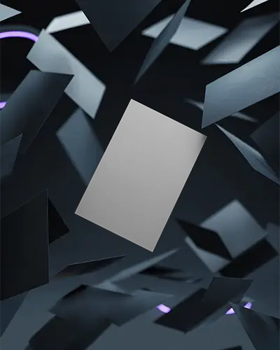 Dynamic Floating Vertical Business Card Mockup With Multiple Cards In 3d Motion Scene