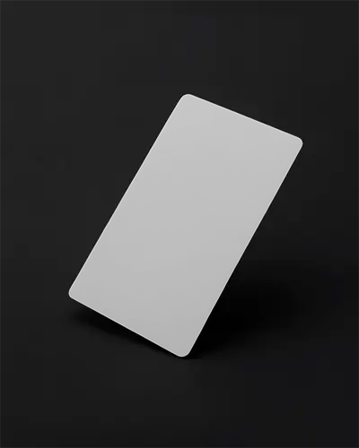 Angled Tilt Vertical Business Card Mockup Dark Background Clean Minimal Corporate Style