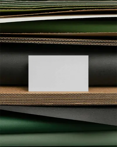 Blank Minimalist Business Card Mockup With Layered Texture Background For Branding