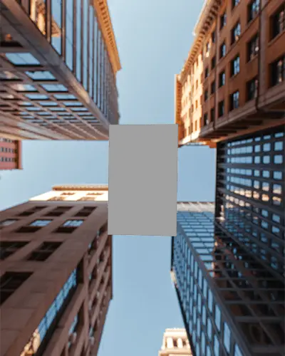 Modern Business Card Mockup With Cityscape Background For Professional Branding Presentation