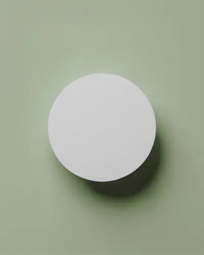 clean-circle-business-card-mockup-over-light-green-backdrop-with-realistic-paper-texture