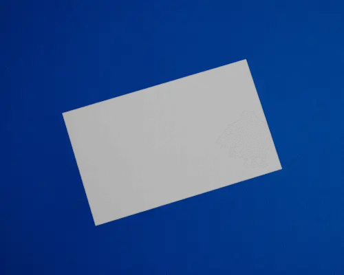 Business Card Mockup On Bold Blue Background Clean Modern Brand Display