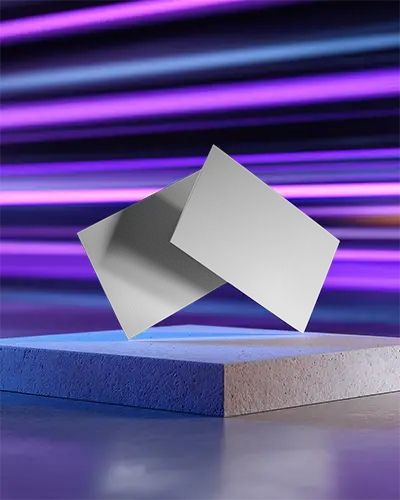 Premium Quality Minimalist Business Card Mockup With Clean Lines And Floating Effect