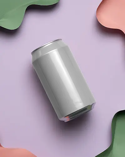 Sleek Aluminum Can Mockup For Beverage Packaging Design Presentations And Branding Purposes