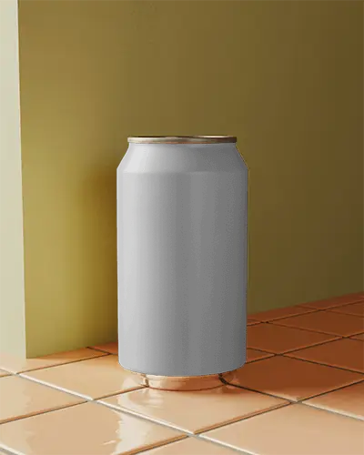 Premium Can Mockup Display Ideal For Beverage Packaging Designs And Brand Promotion 0158