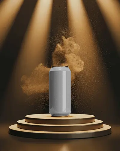premium-beverage-can-mockup-on-luxury-podium-with-atmospheric-light-and-powder-cloud