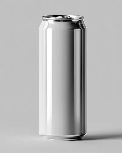 Sleek Tall Beverage Can Mockup For Drink Packaging Presentations And Ads