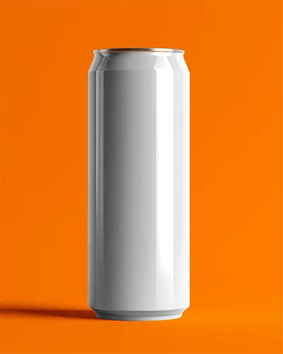 Sleek Tall Can Mockup For Beverages And Energy Drinks Packaging Design Presentations