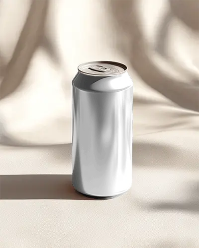 Realistic Metal Beverage Can Mockup For Custom Designs And Brand Presentation Use In Projects