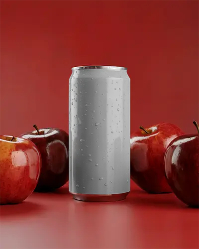 sleek-metallic-beverage-can-mockup-surrounded-by-fresh-apples-on-solid-background