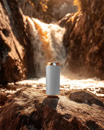 premium-beverage-can-mockup-placed-on-rock-outdoor-setting-with-waterfall-in-background