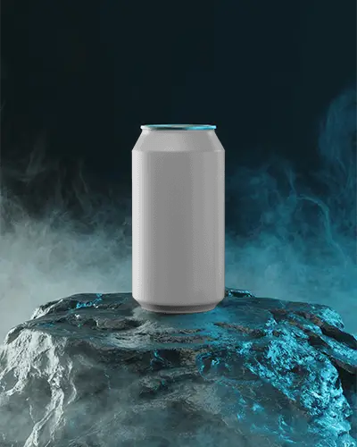 Sleek Minimalist Can Mockup For Beverage Packaging Design Showcase
