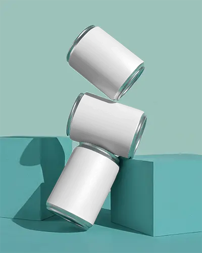 Sleek Aluminum Can Mockup For Beverage Branding And Packaging Design Presentations