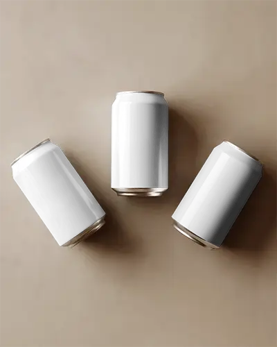 Beverage Can Mockup Showcasing Modern Packaging Ideal For Advertising And Promotion