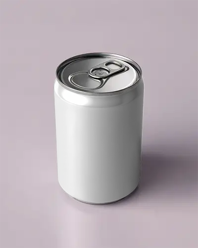 Sleek Metallic Beverage Can Mockup For Creative Branding And Product Packaging Presentation