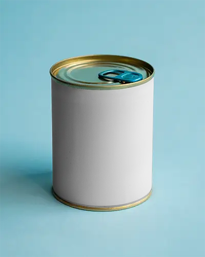 Cylindrical Can Mockup With Pull Tab Lid Ideal For Food Or Beverage Packaging Templates