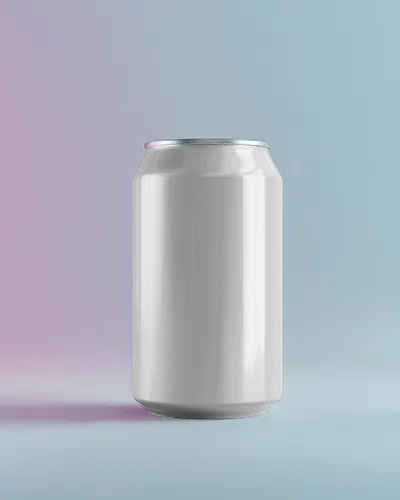 Realistic Aluminum Can Mockup For Product Branding And Advertising Visual