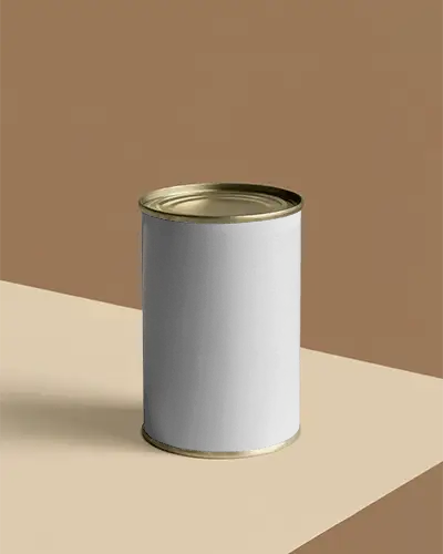 Blank Food Can Mockup For Branding And Label Design Presentation Template Display