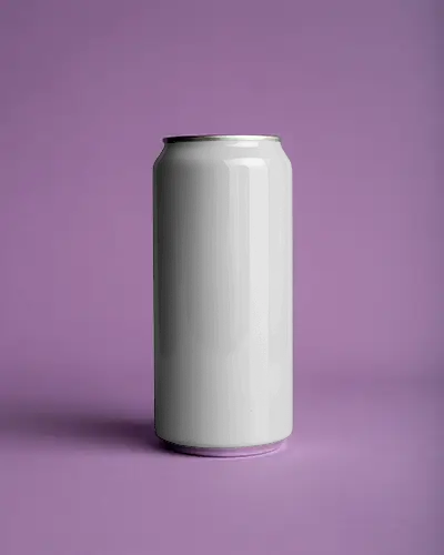 Sleek Tall Can Mockup For Beverage Packaging Design And Branding Presentations